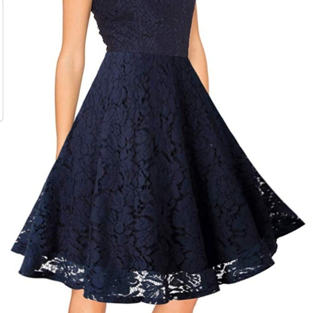 Merokeety M Navy Dress - Picture 2 of 4